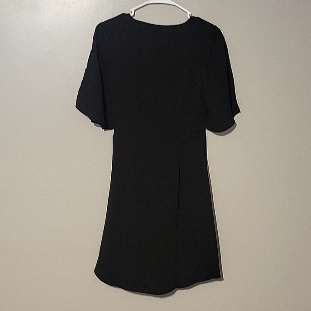 Lulus With This Kiss Black Flutter Sleeve Mini Dress Womens Size XS NWT - Picture 5 of 6